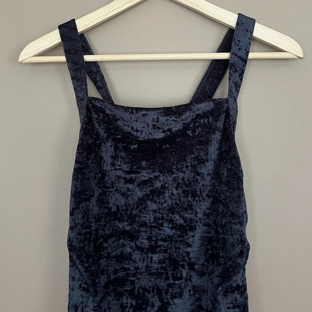 {Sweaty Betty} Retreat Velvet One Piece Swimsuit in Black - Womens Medium - NWT